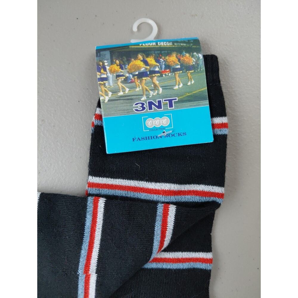 3NT Sandal Socks NEW Star Moon Stripe NOS Flip Flop Sox Whimsey NEW Two Toe Tabi - Picture 3 of 5